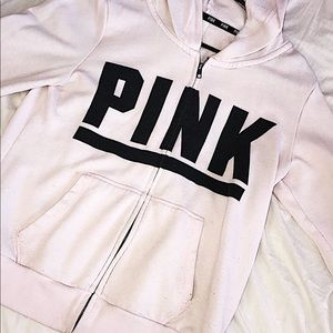 Pink zip up hoodie